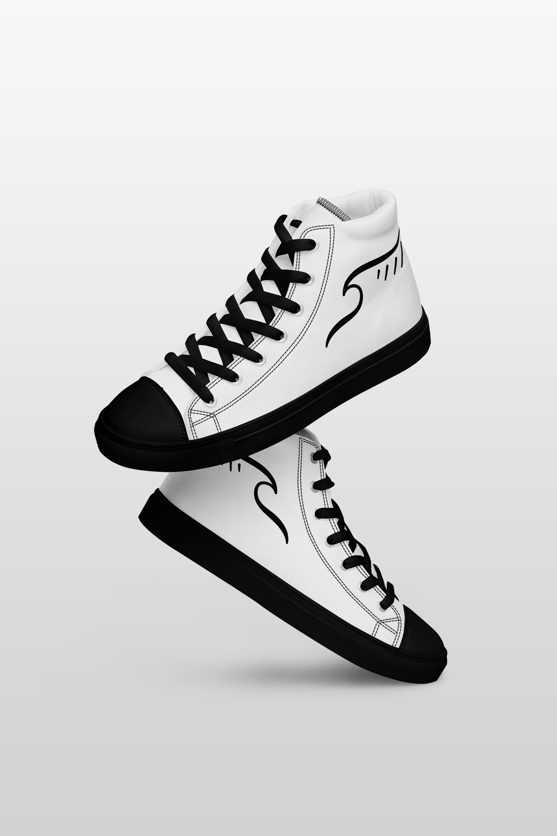 Men’s high top canvas shoes