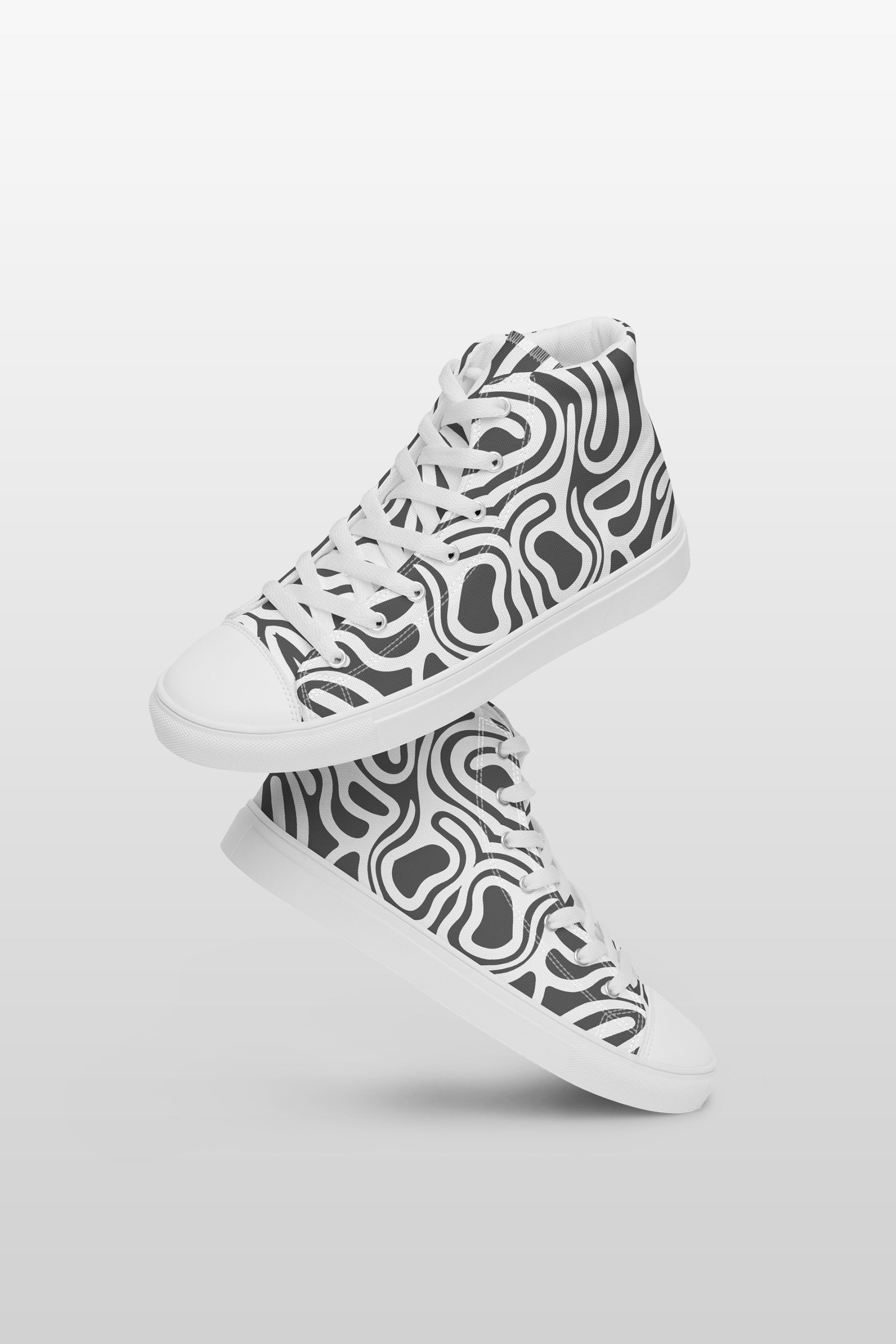 Men’s high top canvas shoes