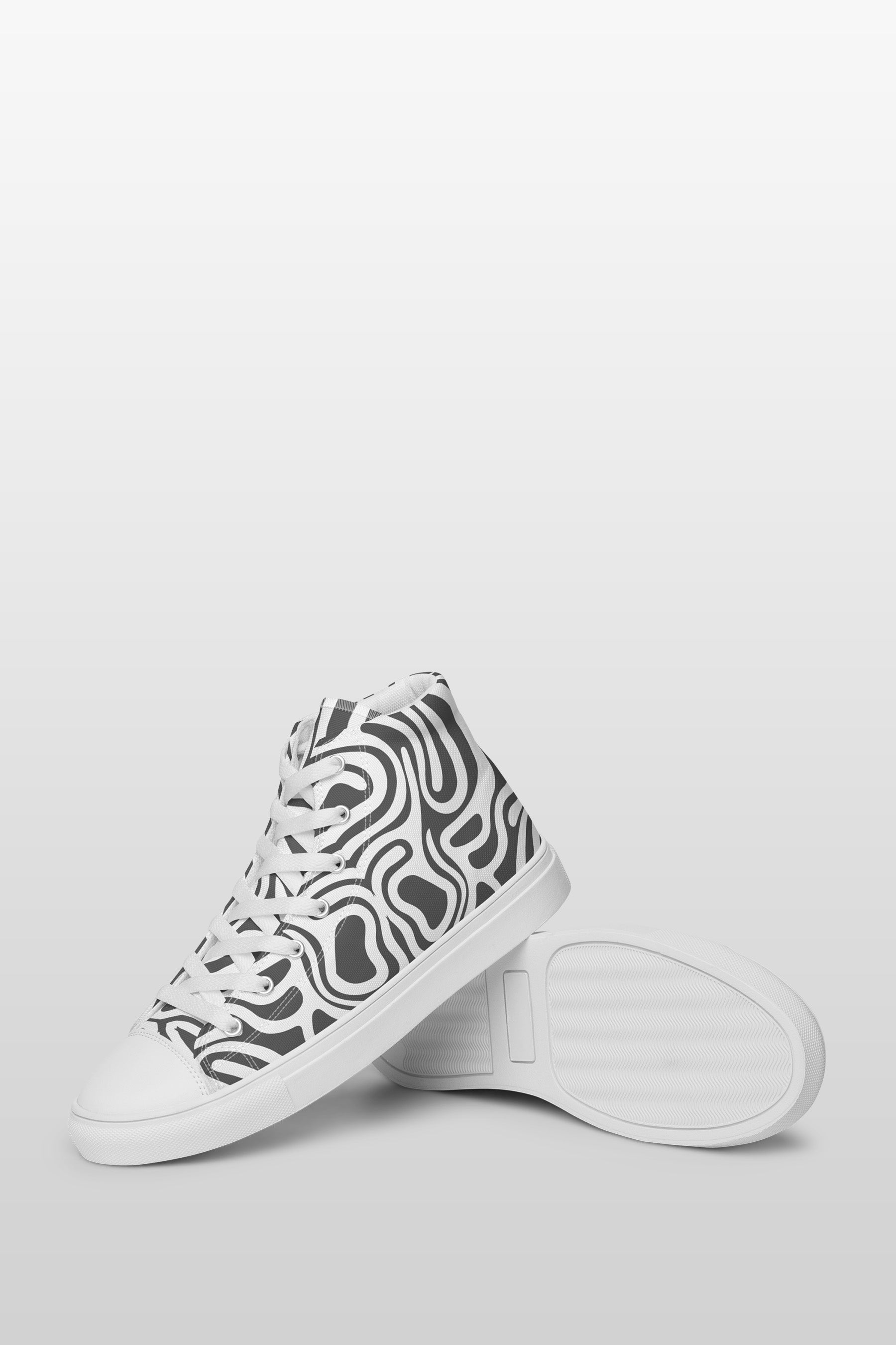Men’s high top canvas shoes