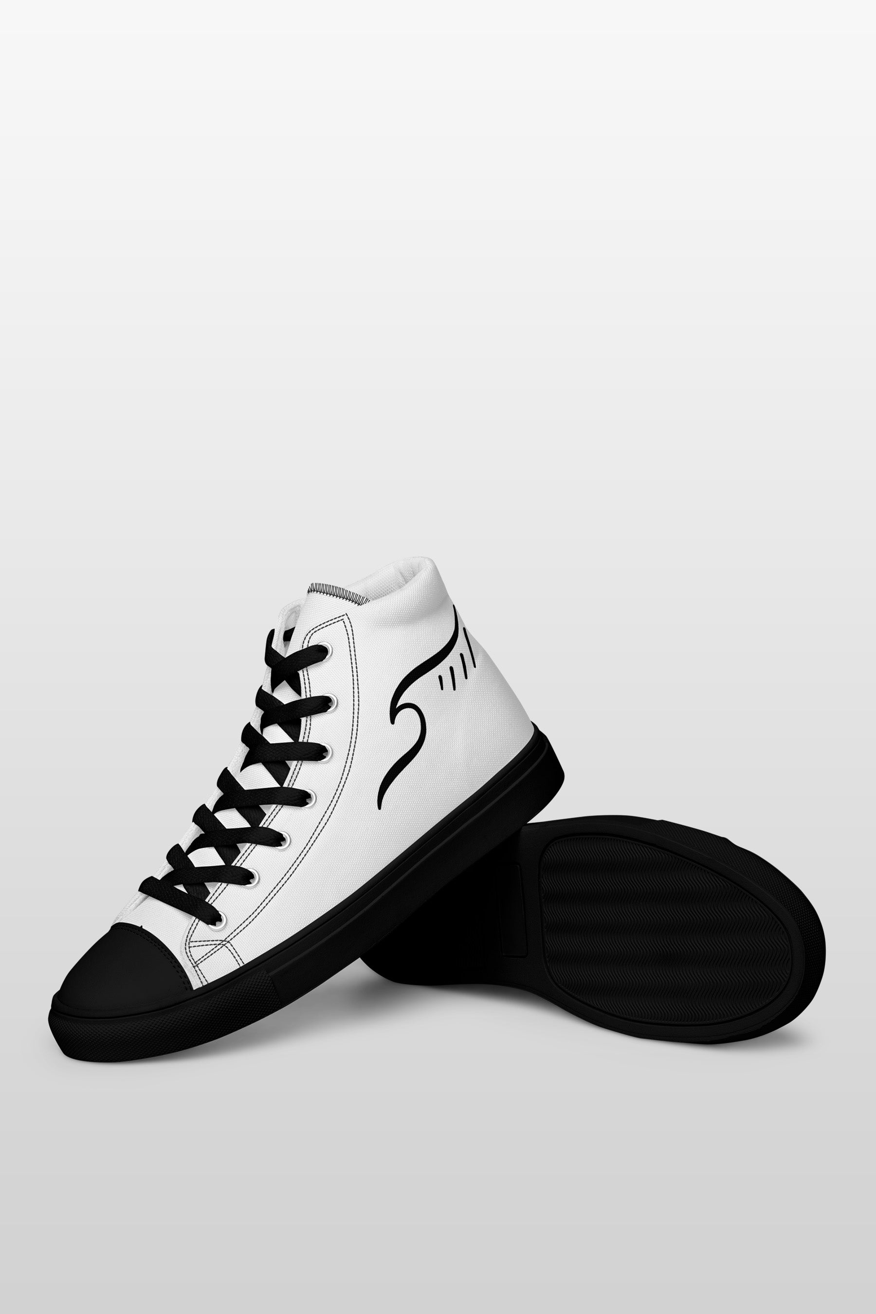 Men’s high top canvas shoes