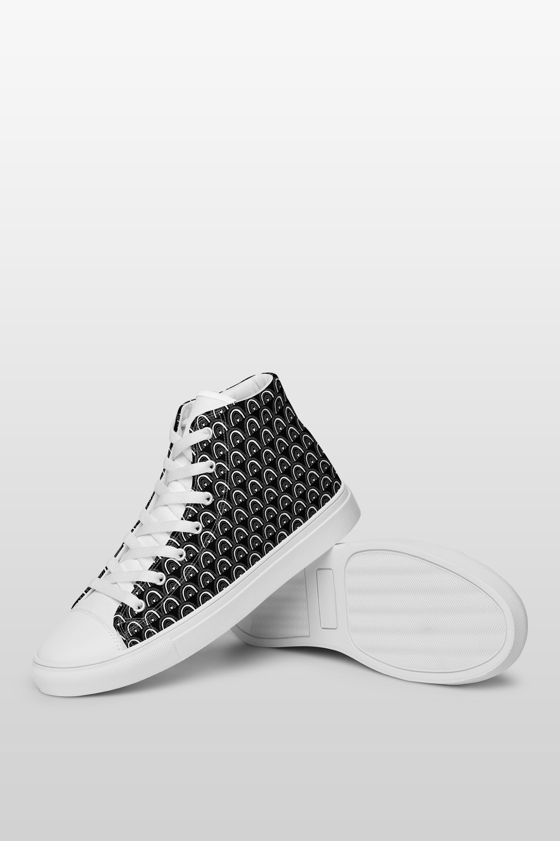 Men’s high top canvas shoes