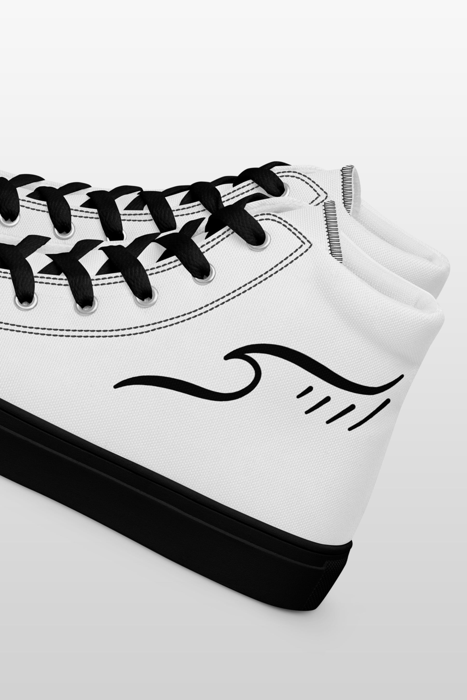 Men’s high top canvas shoes